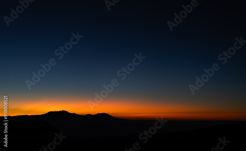 Morning mountain sunrise 