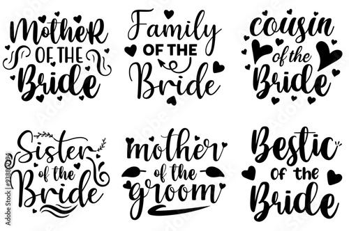 Minimal Wedding Trendy Retro Style Illustration, Labels And Badges Pack Vector Illustration for Greeting Card, Flyer, Infographic