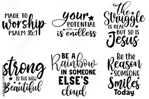 Classic Inspirational Typography, Phrases Collection Vector Illustration for Announcement, Decal, Presentation