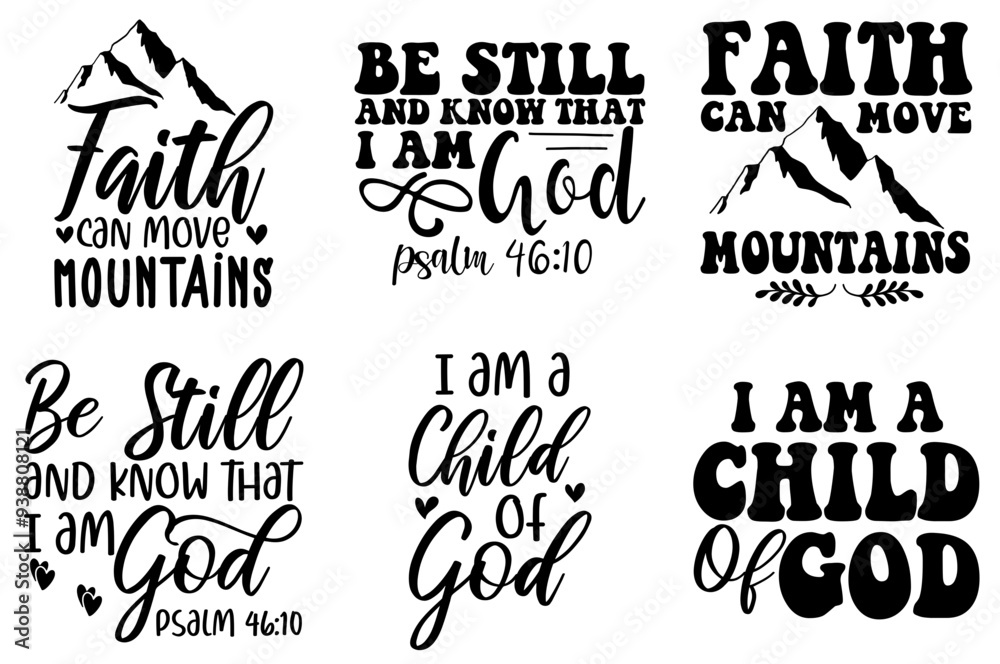 Modern Christian Calligraphic Lettering, Invitation Collection Vector Illustration for Stationery, Vouchers, T-Shirt Design Modern Christian Calligraphic Lettering, Invitation Collection Vector Illustration for Stationery, Vouchers, T-Shirt Design