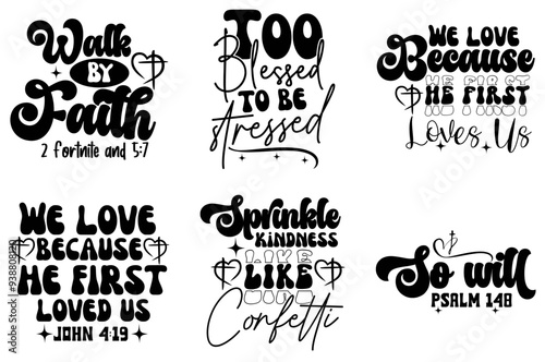 Wallpaper Mural Decorative Christian Calligraphy, Quotes Bundle Vector Illustration for Stationery, Social Media Post, Flyer Torontodigital.ca