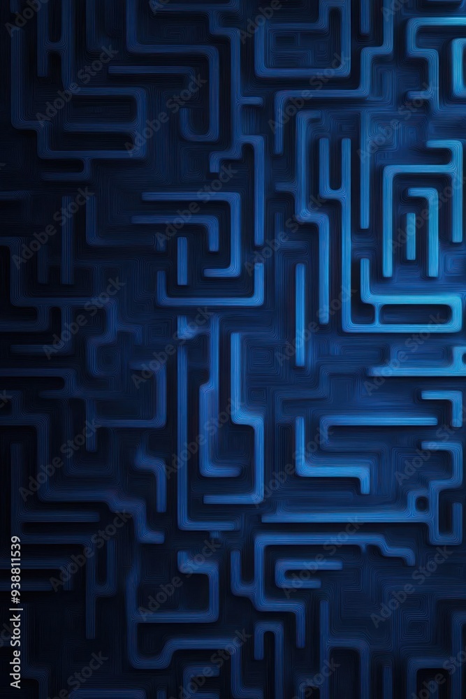 Electric Maze - A deep blue, neon-infused abstract maze design, perfect for modern digital backgrounds or tech-themed projects. Electric Maze - A deep blue, neon-infused abstract maze design, perfect for modern digital backgrounds or tech-themed projects.