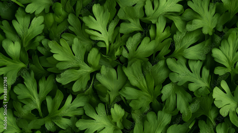 Carrot Top Leaves in a Repeating Pattern Carrot Top Leaves in a Repeating Pattern