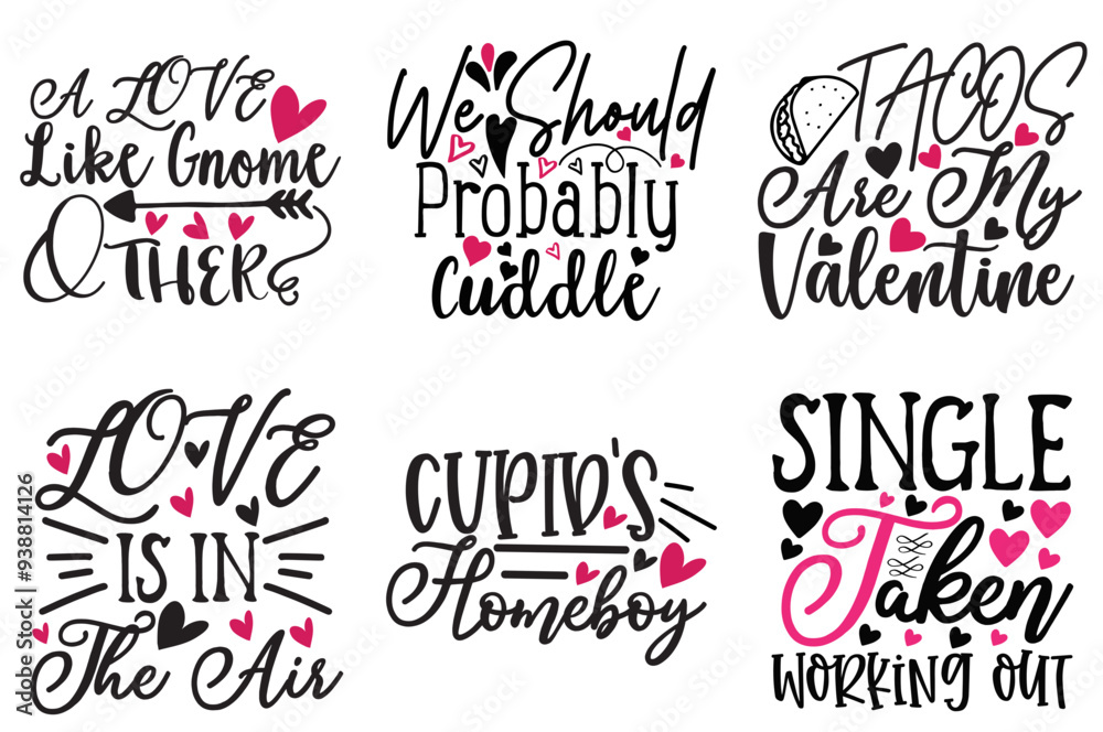 Creative Valentines Day Typography, Labels And Badges Pack Vector Illustration for Packaging, Printable, Wrapping Paper Creative Valentines Day Typography, Labels And Badges Pack Vector Illustration for Packaging, Printable, Wrapping Paper