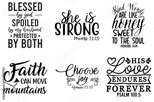 Minimalist Christian Labels And Badges, Calligraphy Bundle Vector Illustration for Advertising, Brochure, Holiday Cards