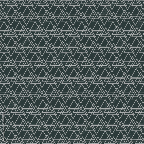 A black and white geometric background with geometrical triangles