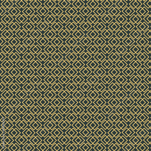 The pattern of the gold lines on a black background