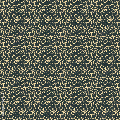 The pattern of the gold leaf