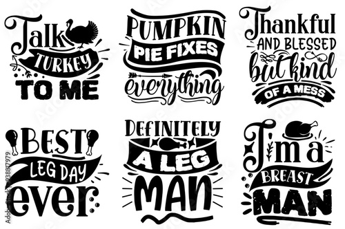 Minimalist Thanksgiving Phrases, Invitation Bundle Vector Illustration for Bookmark, Motion Graphics, Greeting Card