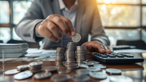 The Hand Counting Coins photo