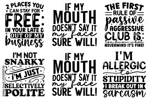Colourful Funny Wine Inscriptions, Calligraphy Bundle Vector Illustration for Bookmark, Icon, Decal