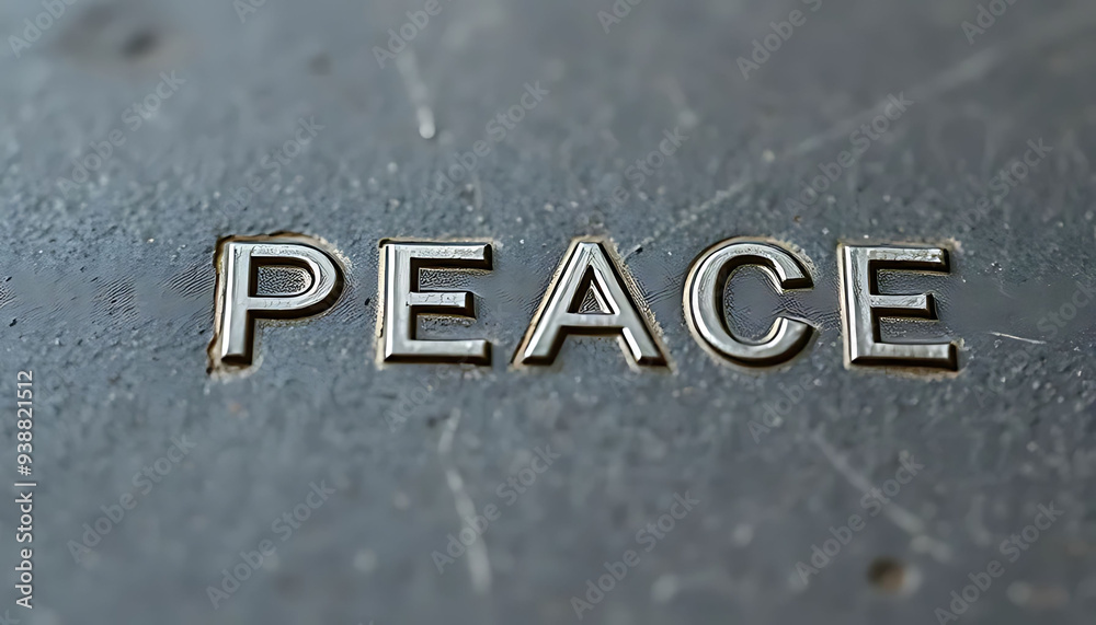 Fototapeta premium PEACE Stone Banner