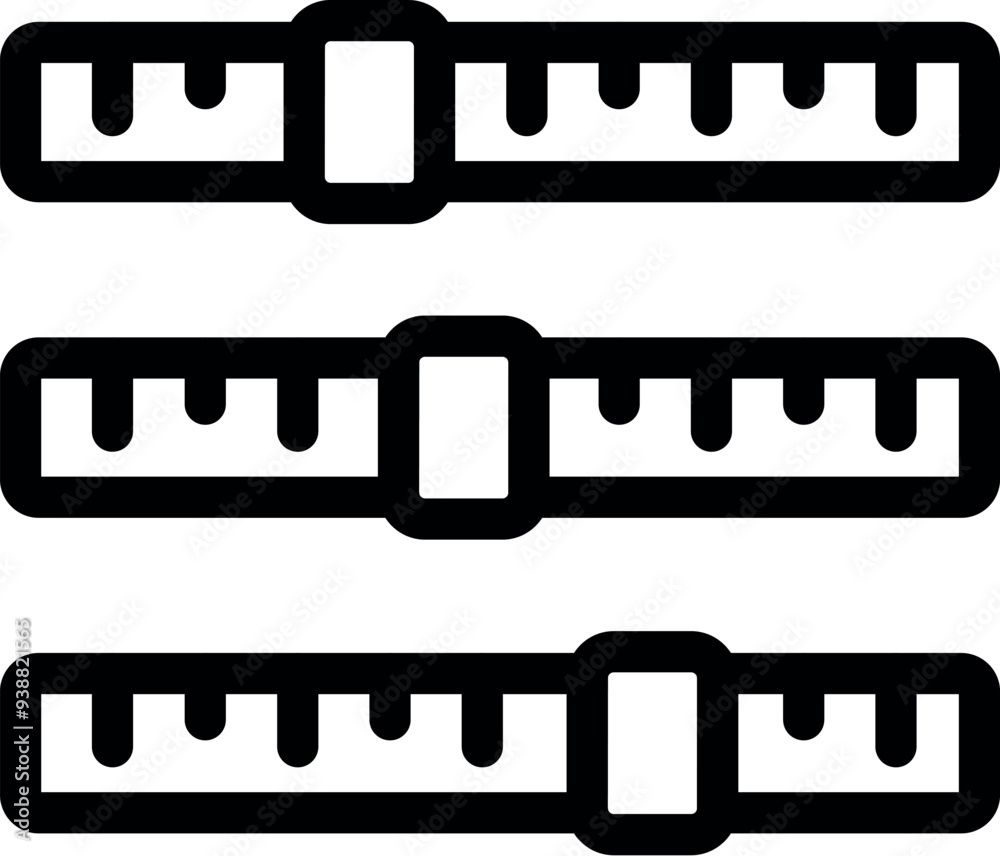 Three measuring tapes are extending to different lengths, symbolizing measurement and tailoring