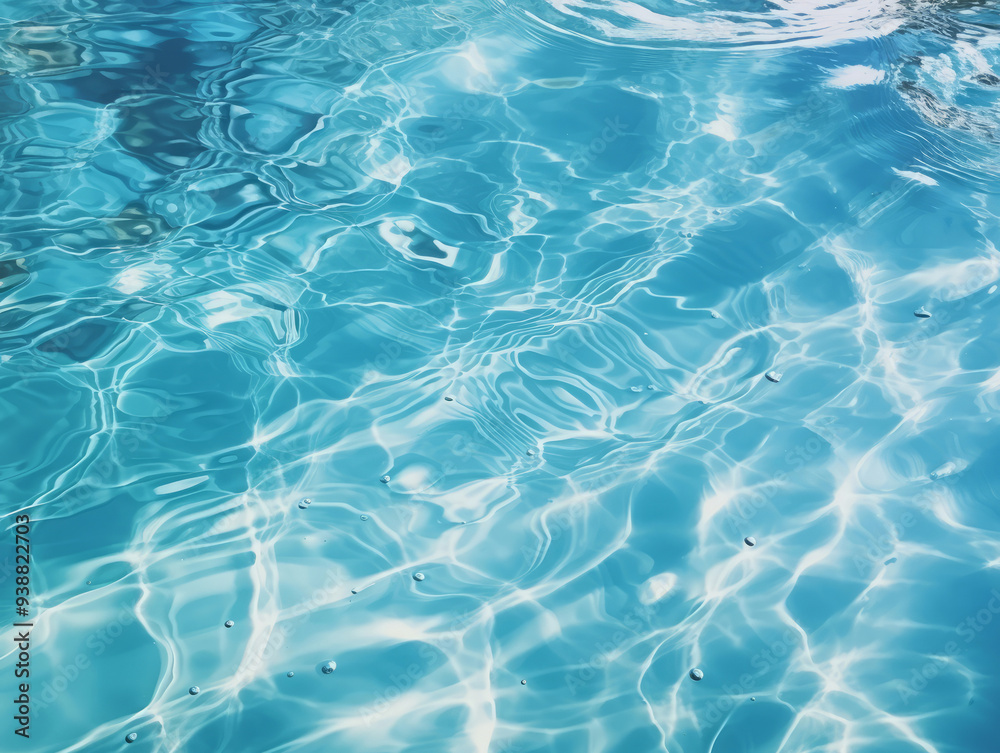 Fantastic Swimming pool water surface with sparkling light reflections Fantastic Swimming pool water surface with sparkling light reflections
