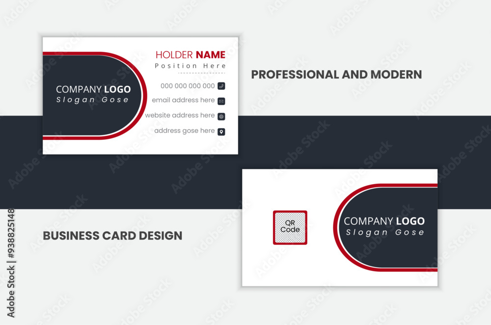 Professional and creative business card design layout. Professional and creative business card design layout.