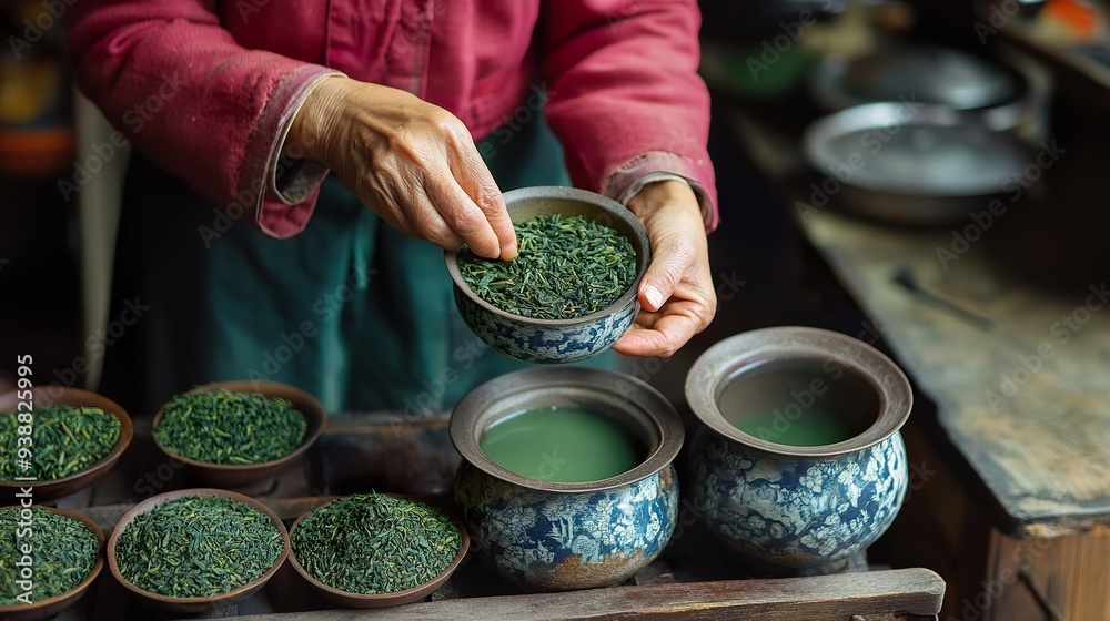 Close-up scene of Chinese tea culture art, zen art, quiet scene Close-up scene of Chinese tea culture art, zen art, quiet scene