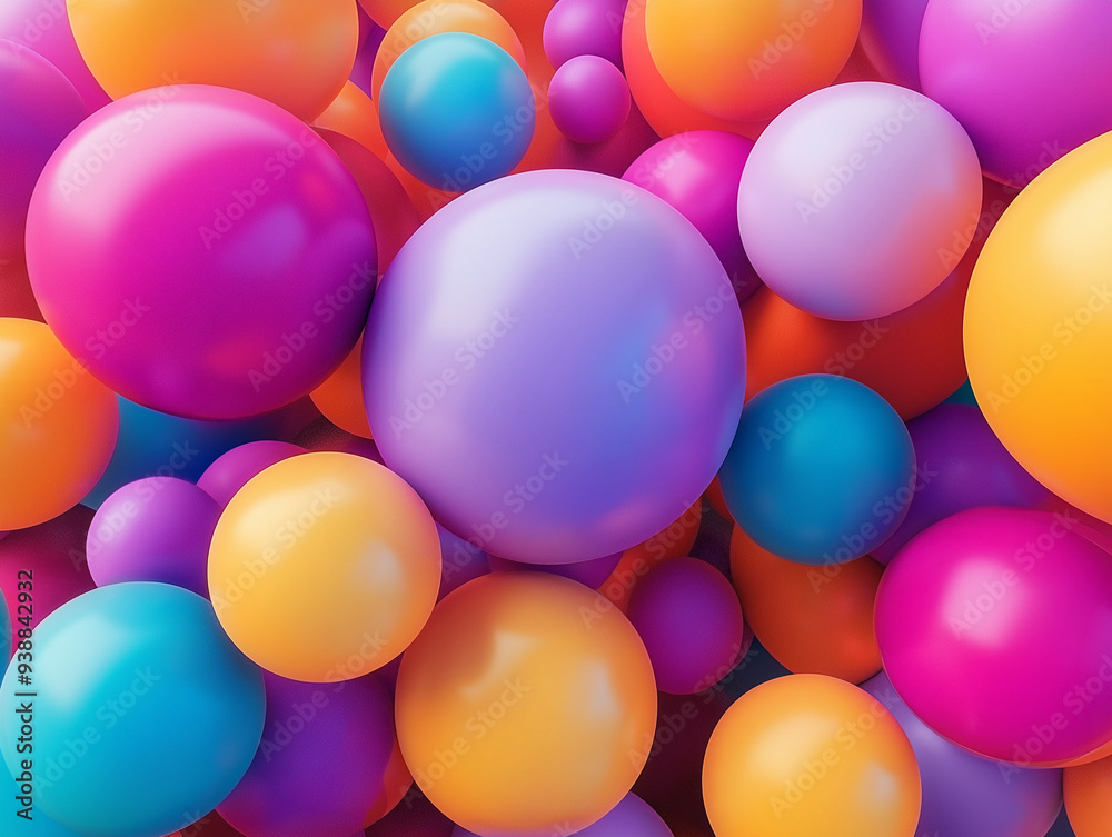 a background with pastel and vibrant 3D spheres, combining matte and glossy finishes for a dynamic and visually engaging effect a background with pastel and vibrant 3D spheres, combining matte and glossy finishes for a dynamic and visually engaging effect