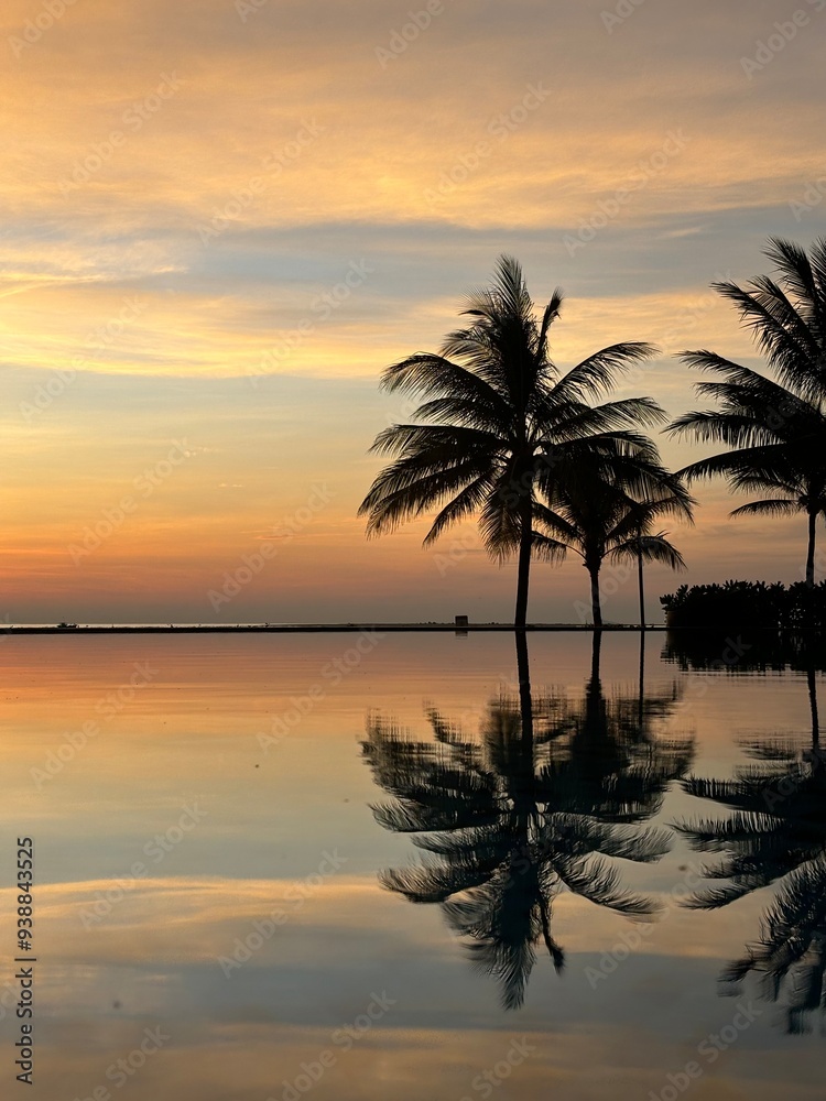 Obraz premium sunset on the beach
