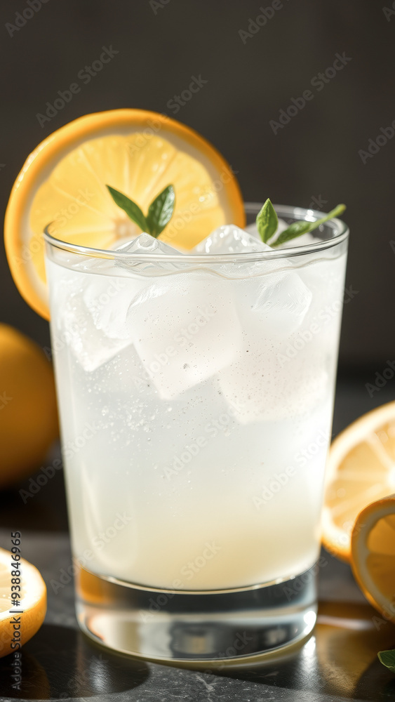 Refreshing Lemonade with Lemon Slice and Mint Refreshing Lemonade with Lemon Slice and Mint