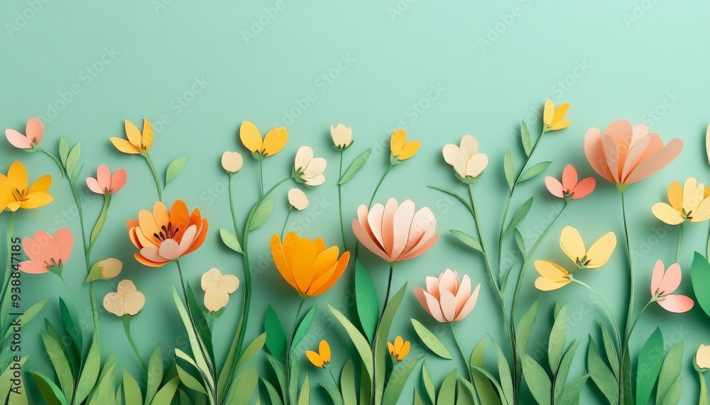 Paper Flower Meadow. Paper Flower Meadow.