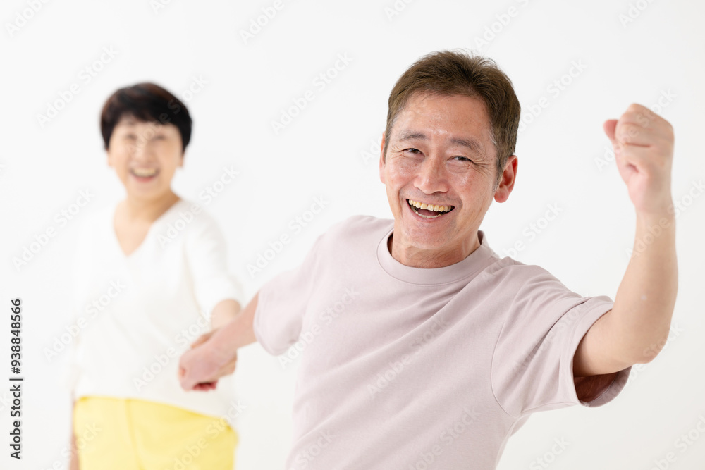 仲良しシニア夫婦 仲良しシニア夫婦