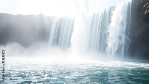Majestic Waterfall in Iceland