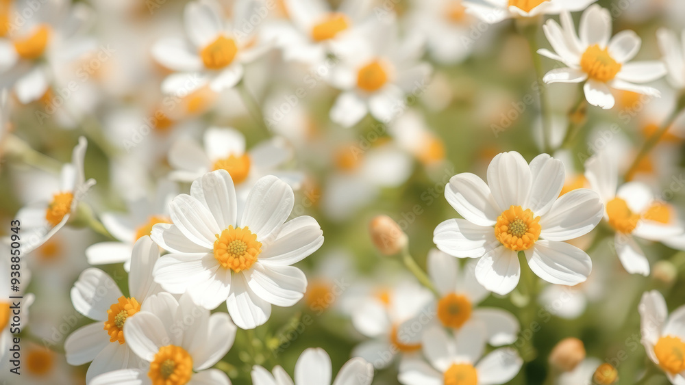 Delicate White Flowers in Bloom Delicate White Flowers in Bloom