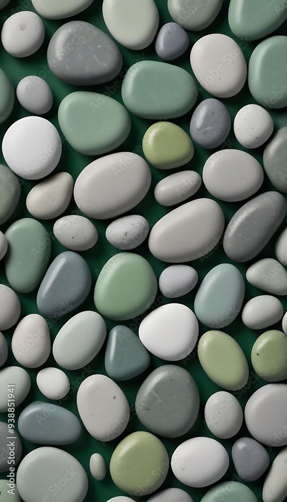 Smooth Stones with Autumn Leaves Smooth Stones with Autumn Leaves