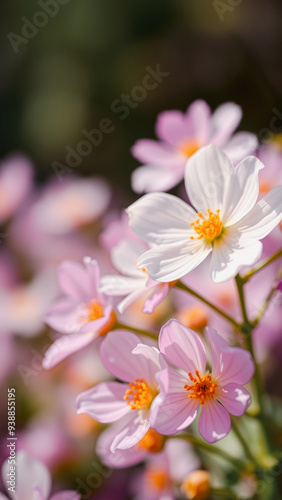 Delicate Pink Flowers in Bloom