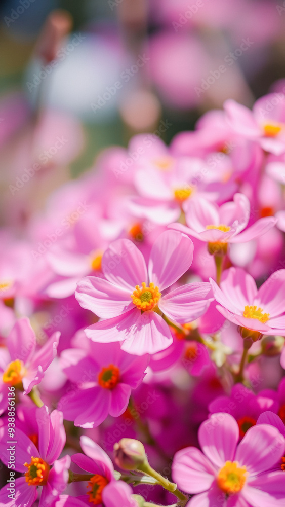 Soft Pink Flowers in Bloom Soft Pink Flowers in Bloom