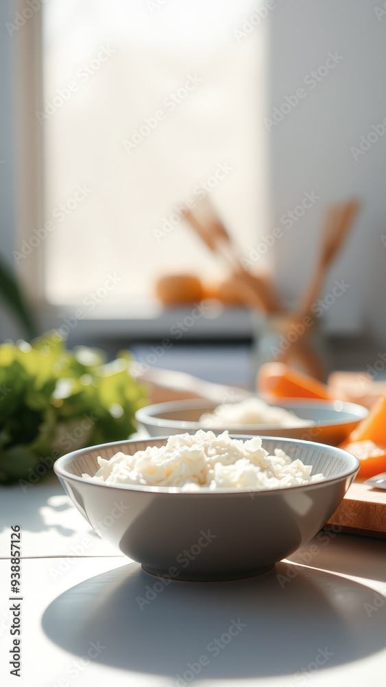 Bowl of Ricotta Cheese