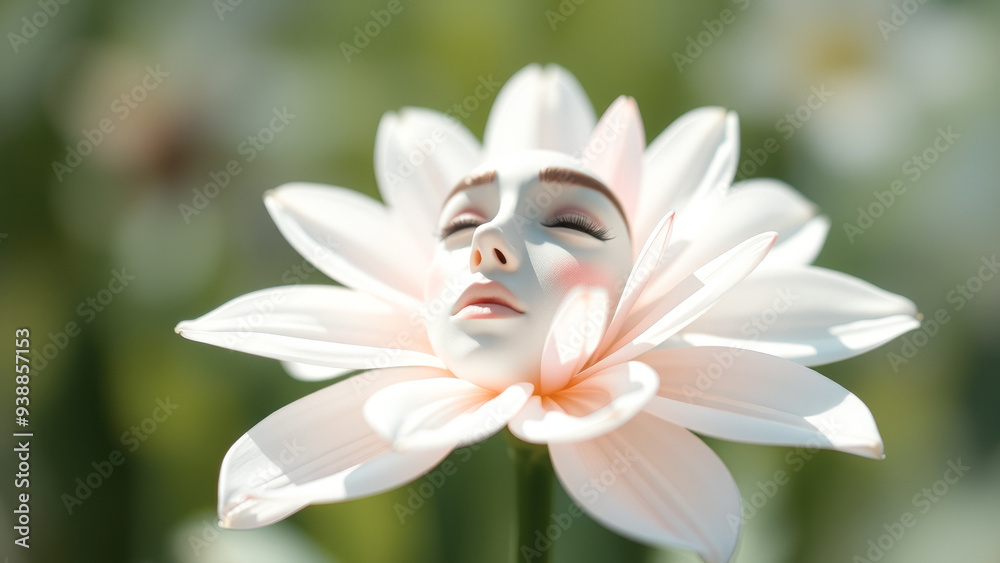 Fototapeta premium Face in Flower