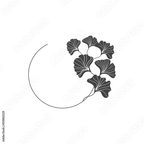 Ginko floral decoration photo