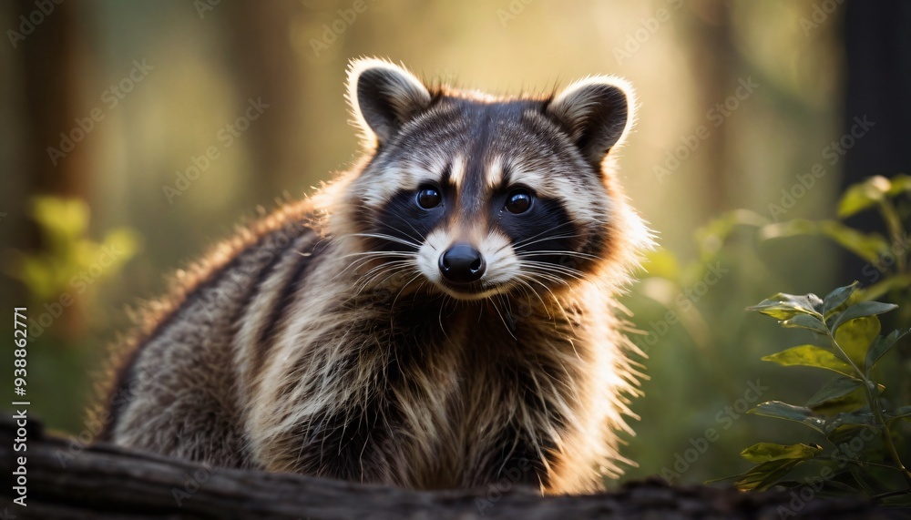 Raccoon in the wild