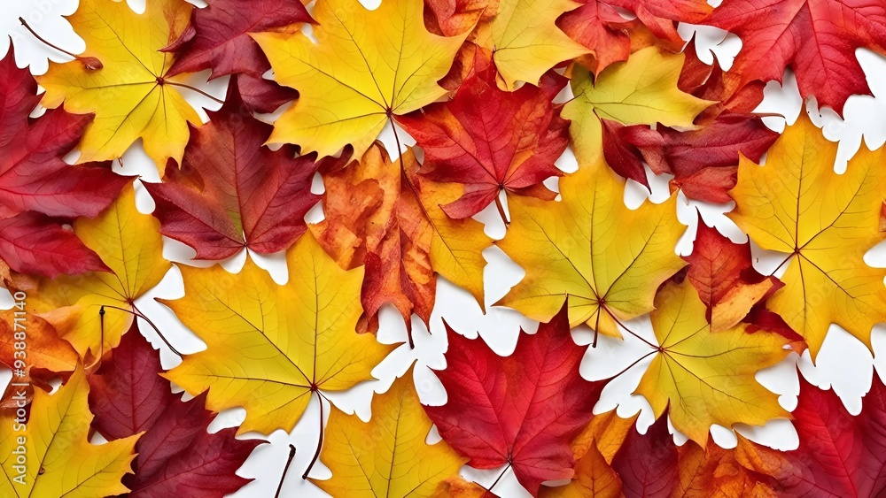 background of autumn yellow and red maple leaves background of autumn yellow and red maple leaves