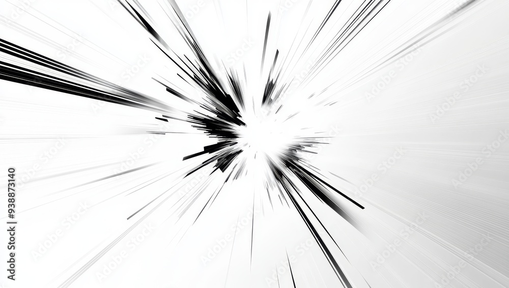 Obraz premium Abstract vector background of a comic book explosion