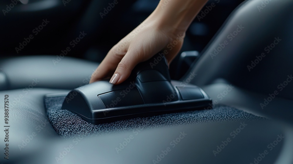 Cleaning Car Interior with Vacuum Cleaner Cleaning Car Interior with Vacuum Cleaner