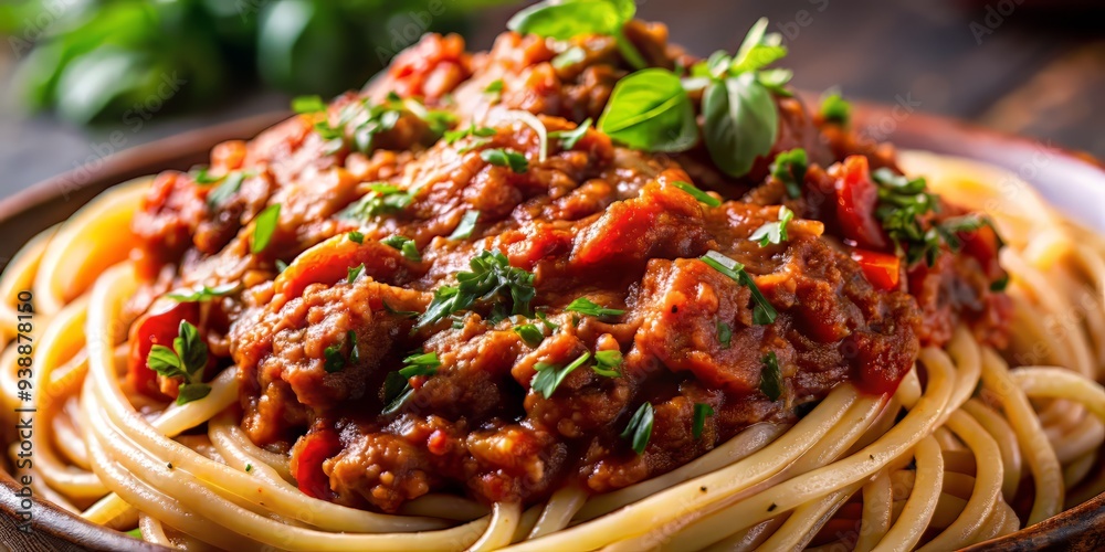richly textured meat sauce swirling richly textured meat sauce swirling