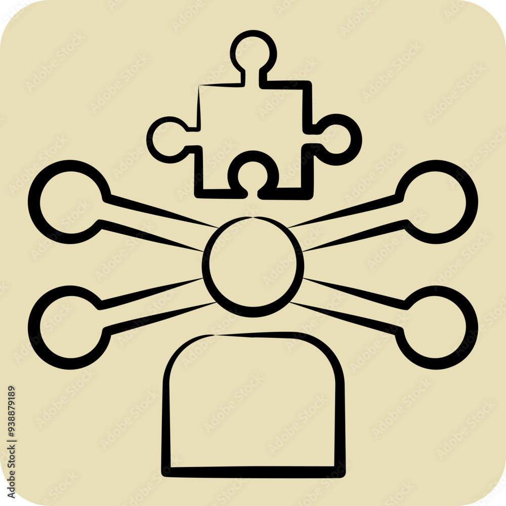Icon Dilemma. related to Choice symbol. hand drawn style. simple illustration Icon Dilemma. related to Choice symbol. hand drawn style. simple illustration