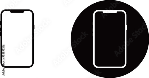 スマートフォンのアイコン素材