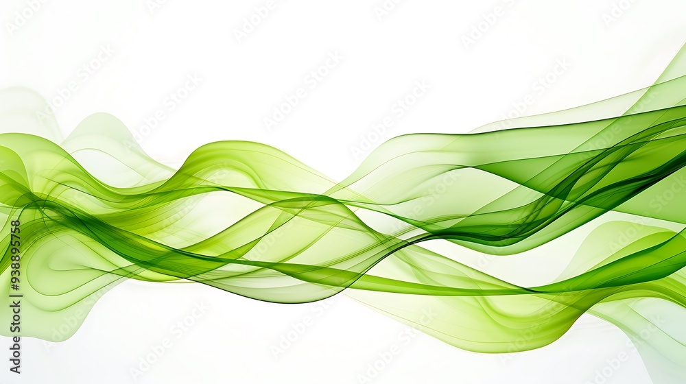 Abstract green wave background (EPS10, transparency Abstract green wave background (EPS10, transparency
