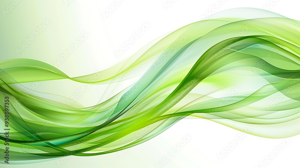 Abstract green wave background (EPS10, transparency Abstract green wave background (EPS10, transparency