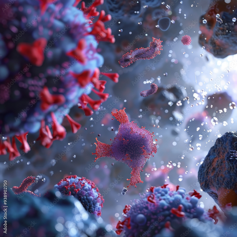 Naklejka premium What are the key challenges in developing antiviral therapies? Job ID: 4e7a20bd-62b0-441c-80c2-16f94340f2c5