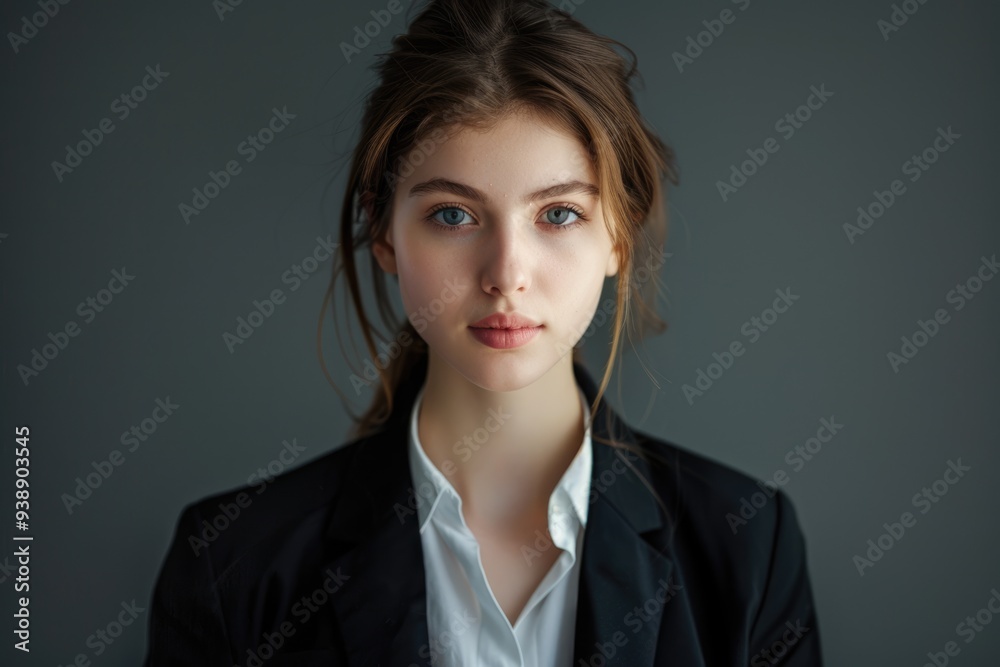 Classic portrait of young business woman. isolated studio portrait. Classic portrait of young business woman. isolated studio portrait.