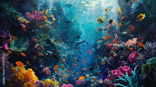 Vibrant Coral Reef Underwater Paradise