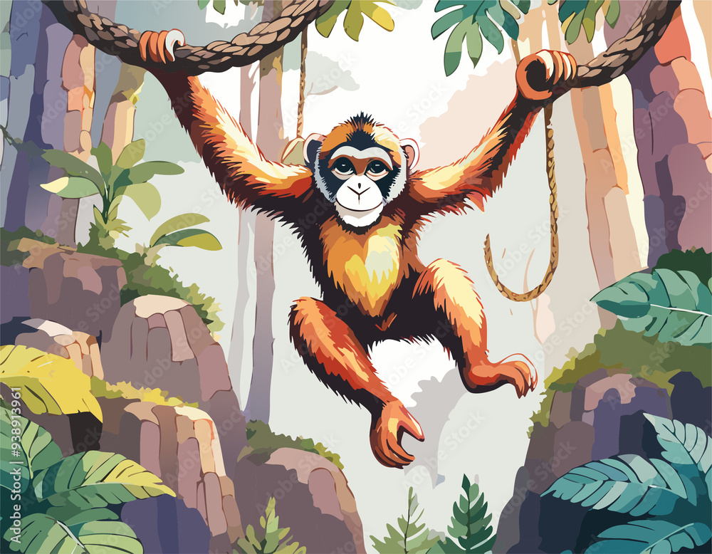 Obraz premium illustration of a cartoon animal