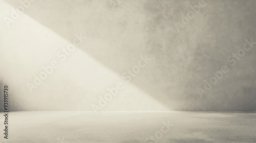 Minimalist Room with Light and Shadow - Abstract Interior

