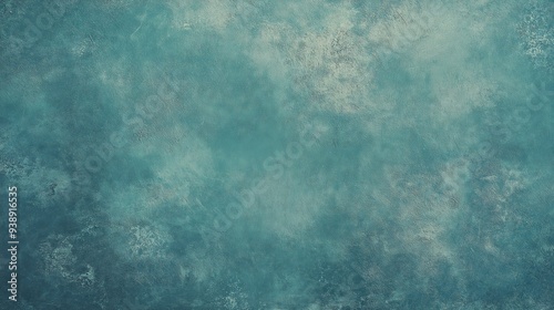 Textured Teal Background with a Subtle Vintage Effect 