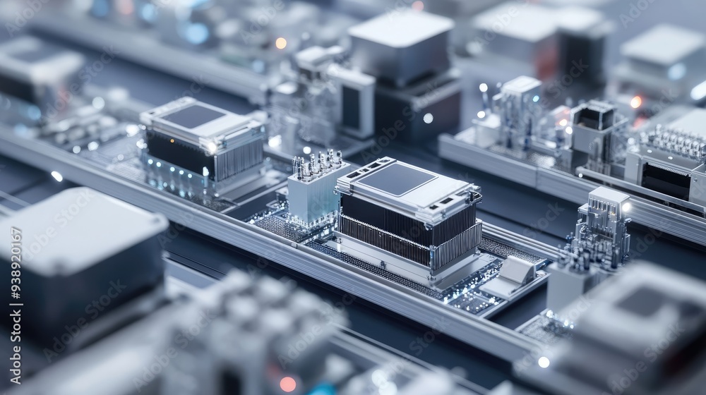 Factory Producing Hydrogen Fuel Cells Efficiently on a Modern Assembly Line Factory Producing Hydrogen Fuel Cells Efficiently on a Modern Assembly Line