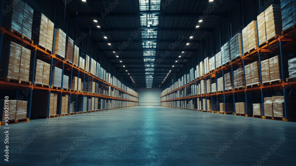 custom made wallpaper toronto digitalA warehouse packed with cargo but currently unoccupied.
